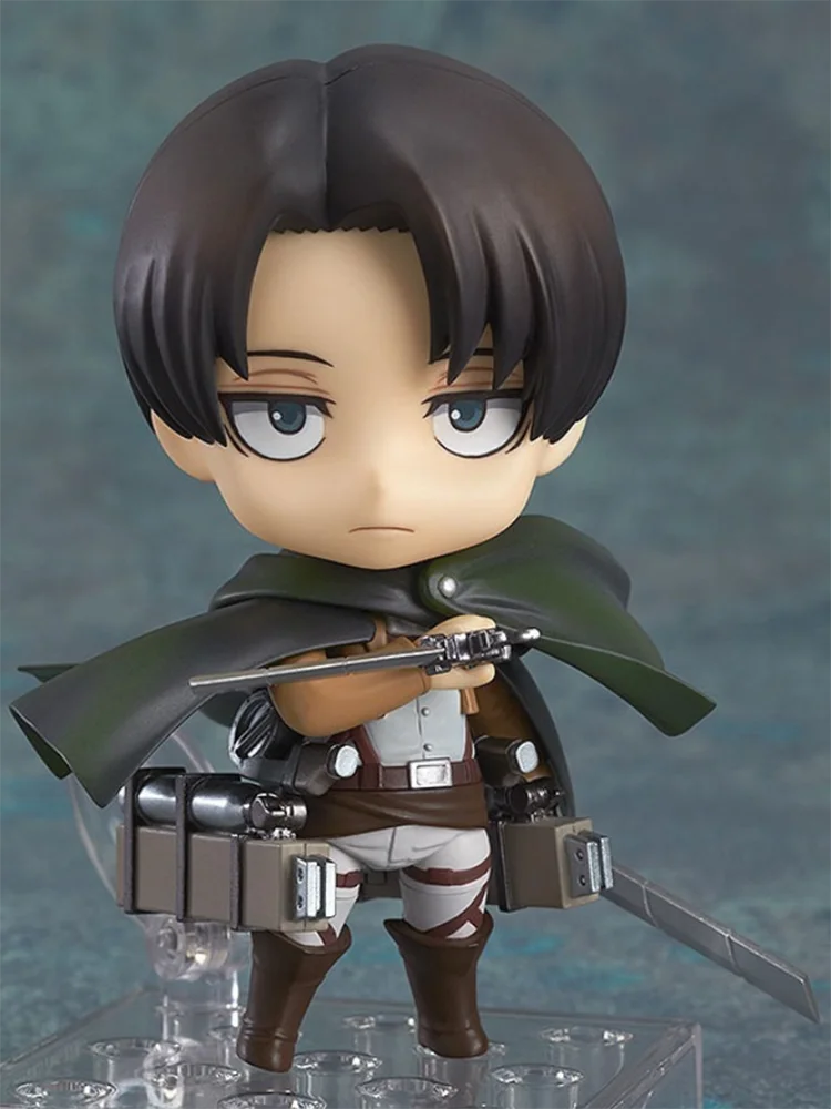 Attack on Titan Levi Ackerman Action Figure - Interchangeable Face Poseable Anime Collectible