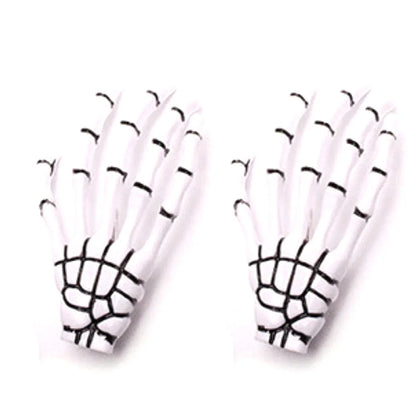 Skull Hand Bone Hair Clips Gothic Ghost Skeleton Claw Hairpin Halloween Accessory