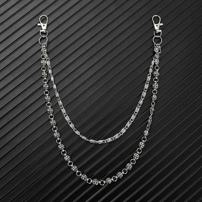 Harajuku Y2K Double-Layer Waist Chain – Punk Hip Hop Jeans Pant Chain Belt for Men & Women