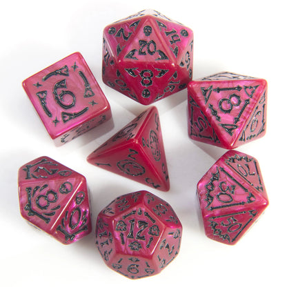 Halloween DND Dice Set 7-Piece Polyhedral RPG Dice D4-D20