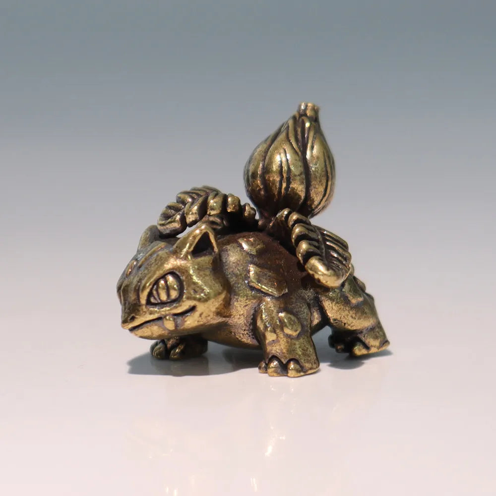 Pokemon Brass Figurine Collection - Charizard, Blastoise, Bulbasaur and Dragonite Metal Desk Statue