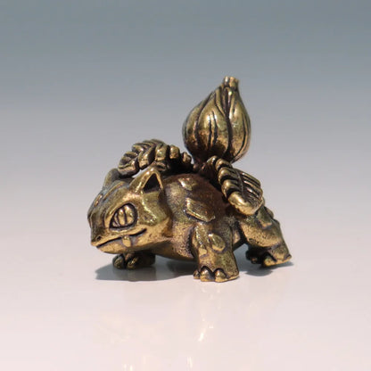 Pokemon Brass Figurine Collection - Charizard, Blastoise, Bulbasaur and Dragonite Metal Desk Statue