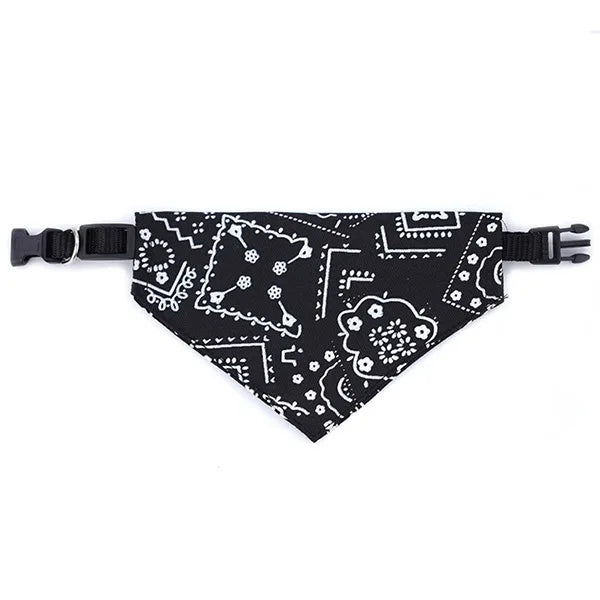 Adjustable Pet Triangle Bandana Scarf – Washable Dog & Cat Bib Collar for Birthday Parties