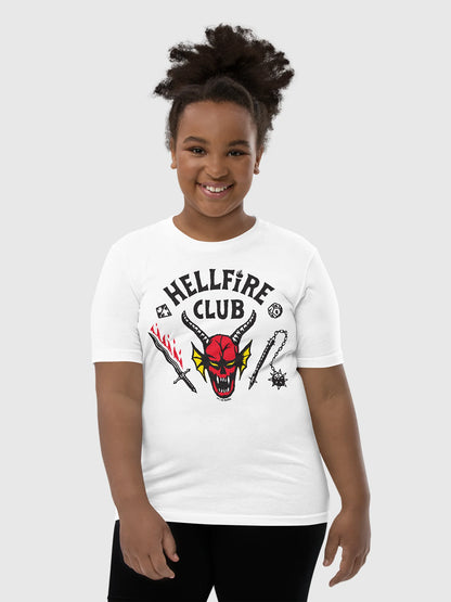 Hellfire Club Monster pattern T-shirt, high-quality short-sleeved O-neck comfortable streetwear top for men and women