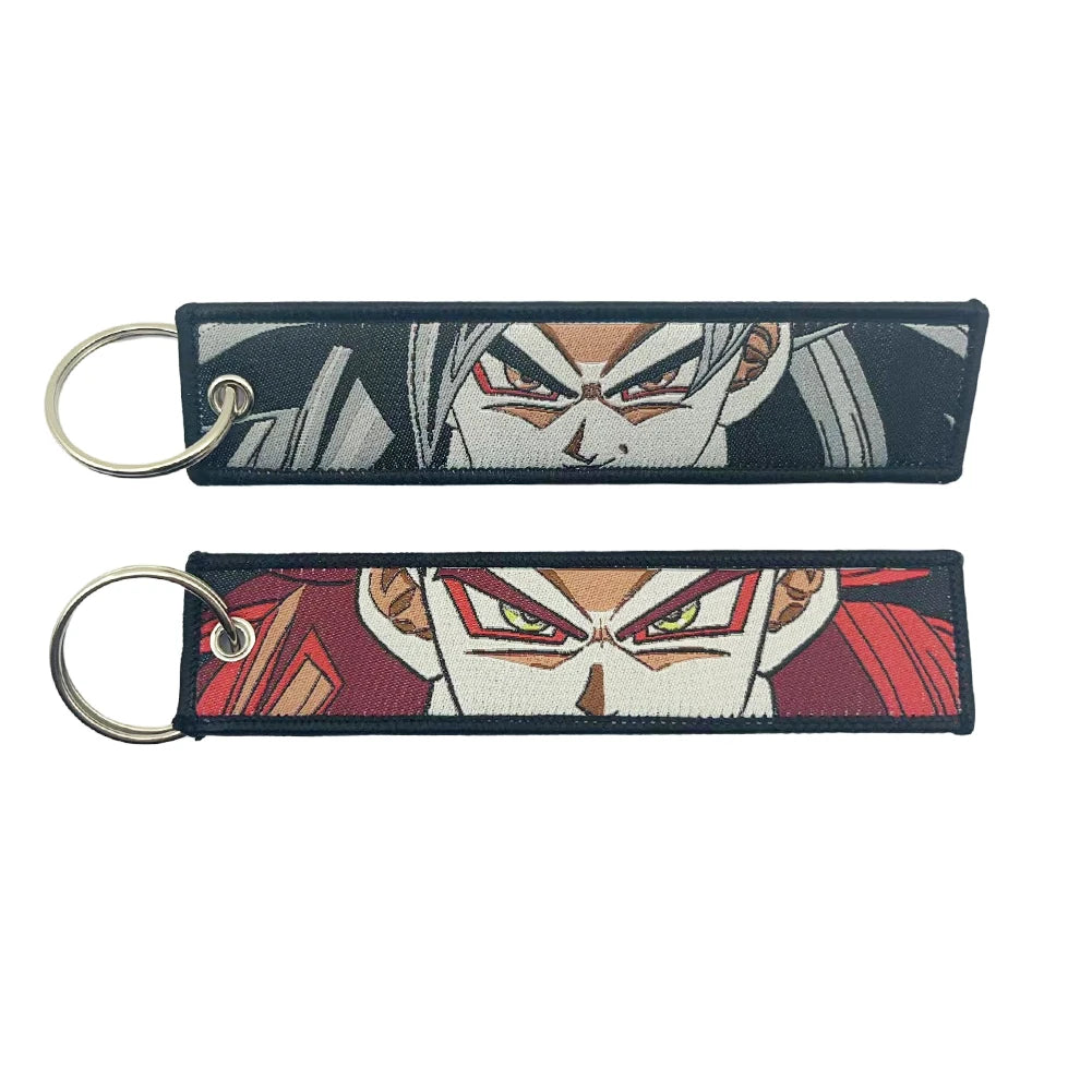 Dragon Ball Embroidered Keychain Lanyard - Anime Badge Holder & Key Strap