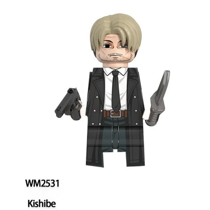 Chainsaw Man Building Block Figures, Mini Anime Brick Minifigs Collectible Gift