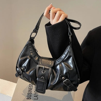 Y2K Retro Pleated Hobo Shoulder Bag for Women – Underarm Clutch Handbag