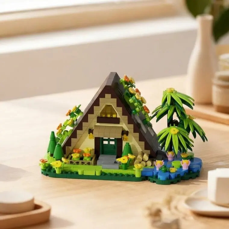 Forest Cabin Mini Building Blocks Set – 479-Piece DIY Micro Brick Treehouse Model