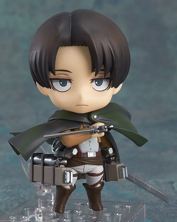 Attack on Titan Levi Ackerman Action Figure - Interchangeable Face Poseable Anime Collectible