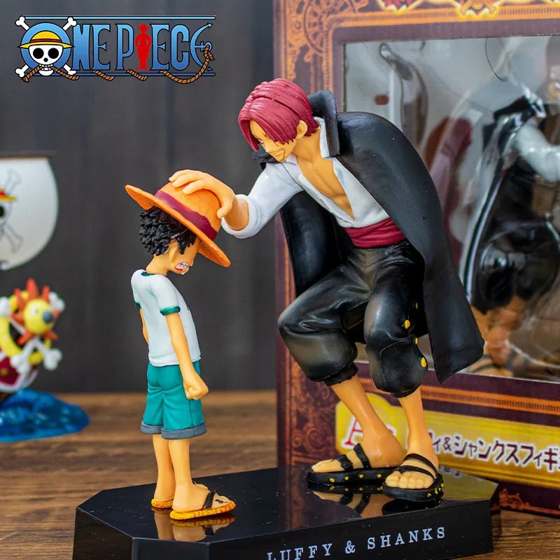 One Piece Anime Figure Shanks Straw Hat Luffy Action Figurine Collectible Gift
