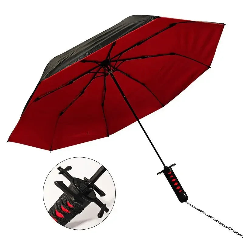 Bleach Ichigo Katana Umbrella – Japanese Sword-Inspired Rain & UV Protection Parasol