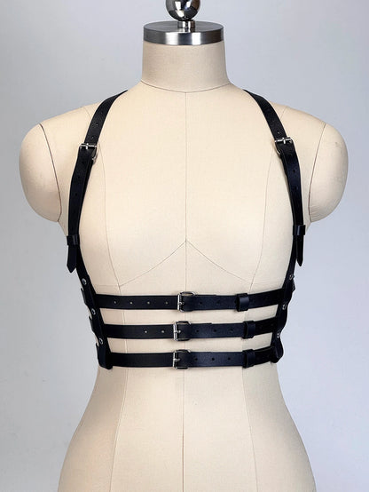Punk Body Harness Corset Belt - Gothic Street Style Waistband Suspenders