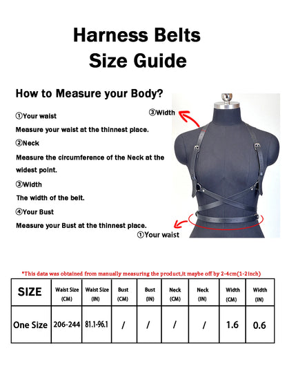 Punk Body Harness Corset Belt - Gothic Street Style Waistband Suspenders