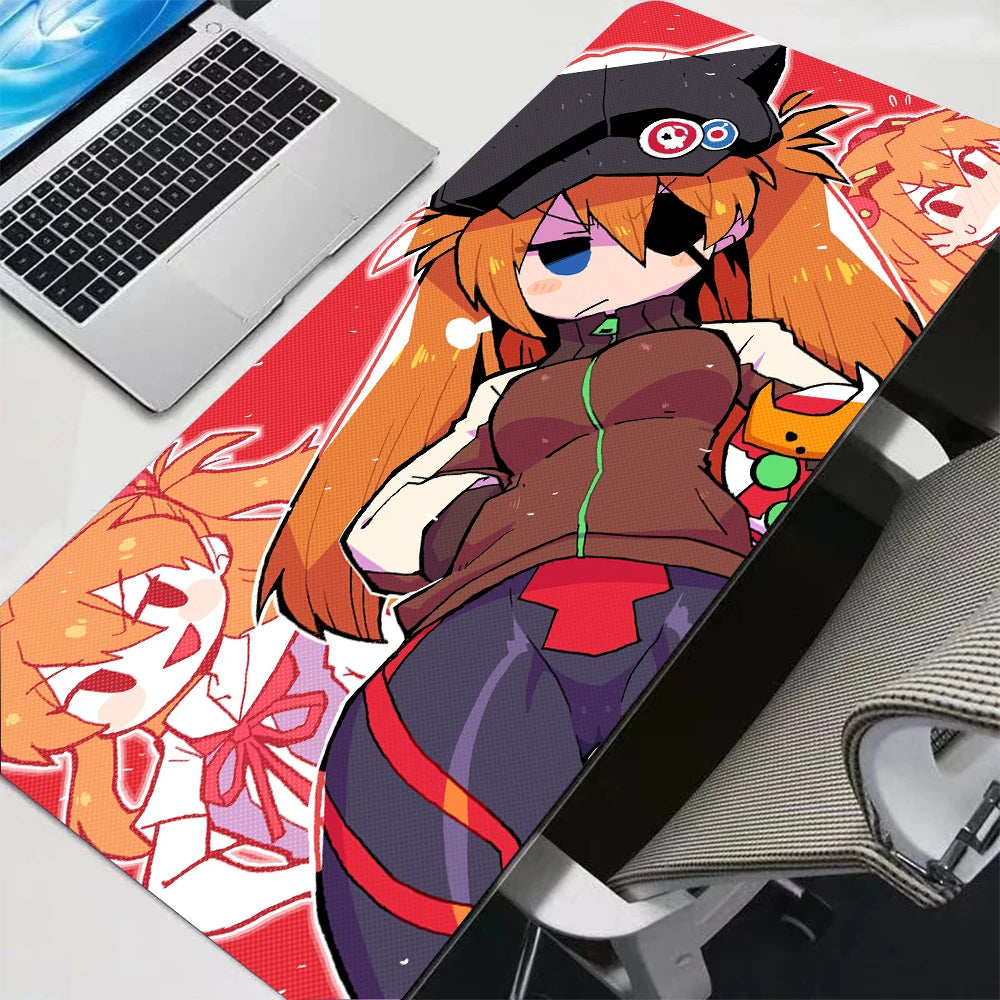 Evangelion Asuka Gaming Mouse Pad 1000x500 Desk Mat Anime Keyboard Mat