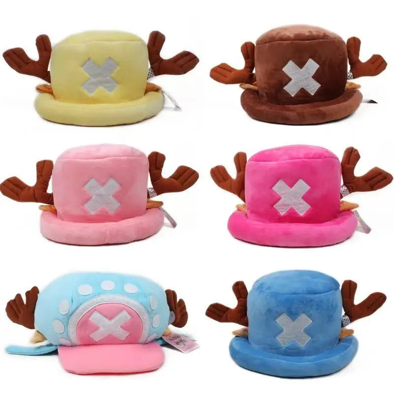 Tony Tony Chopper Hat – One Piece Plush Cosplay Hat, Soft Warm Kawaii Anime Beanie for Boys & Girls