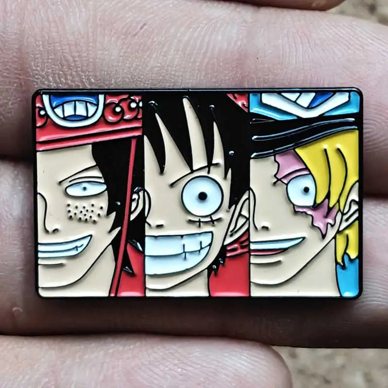 One Piece Gear 5 Luffy Enamel Pin - Anime Lapel Badge Brooch