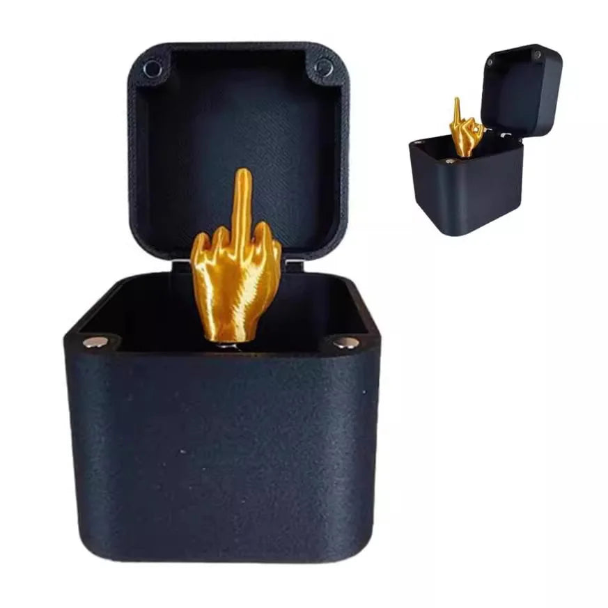 Middle Finger Gift Box - Funny Christmas Prank Desk Decoration