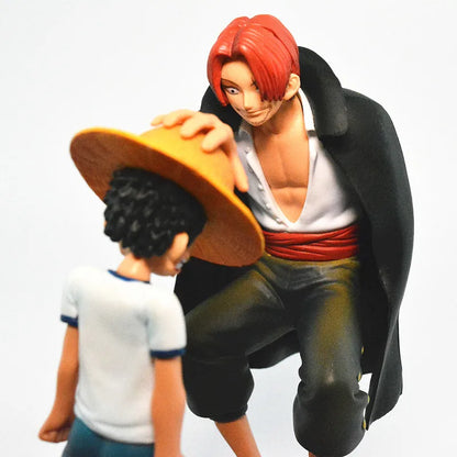 One Piece Anime Figure Shanks Straw Hat Luffy Action Figurine Collectible Gift
