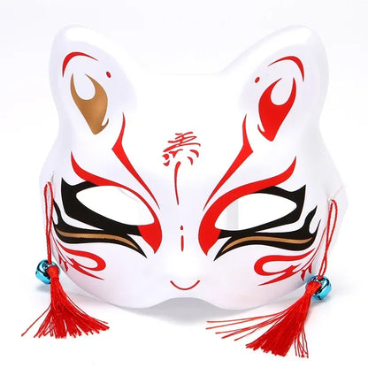 Anime Fox Half Face Cosplay Mask Demon Slayer Party Props
