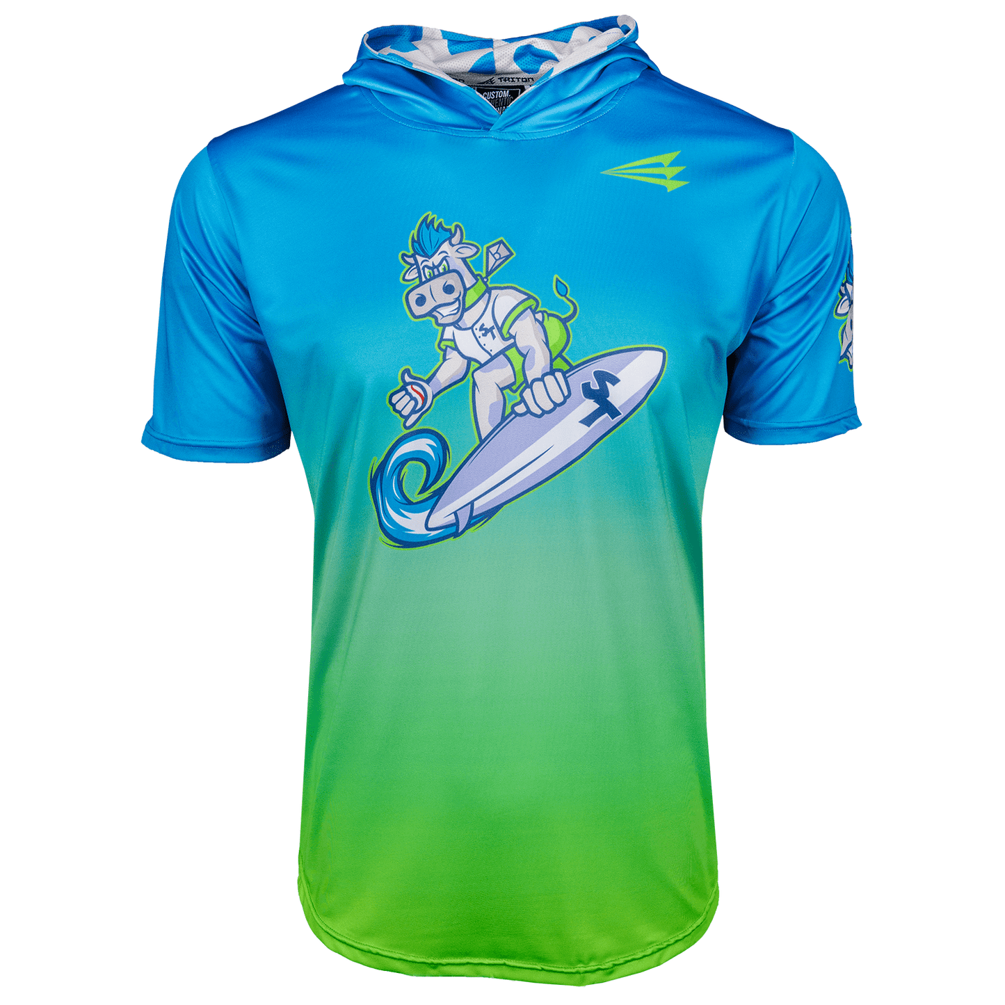 Surfin' Turfs Baseball HyperMAX Short Sleeve Hoodie