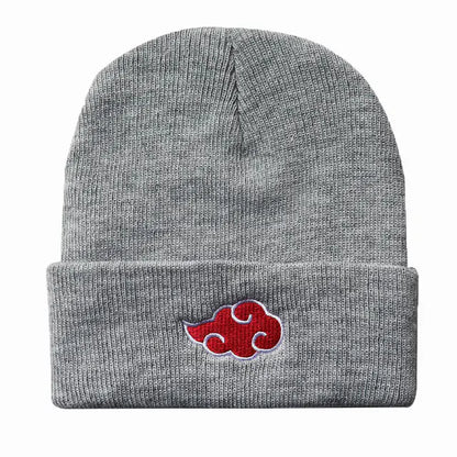 Akatsuki Red Cloud Knitted Beanie Hat