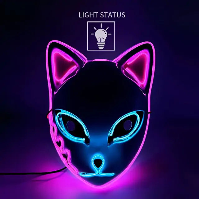 LED Anime Inspired Cat Mask Cosplay
