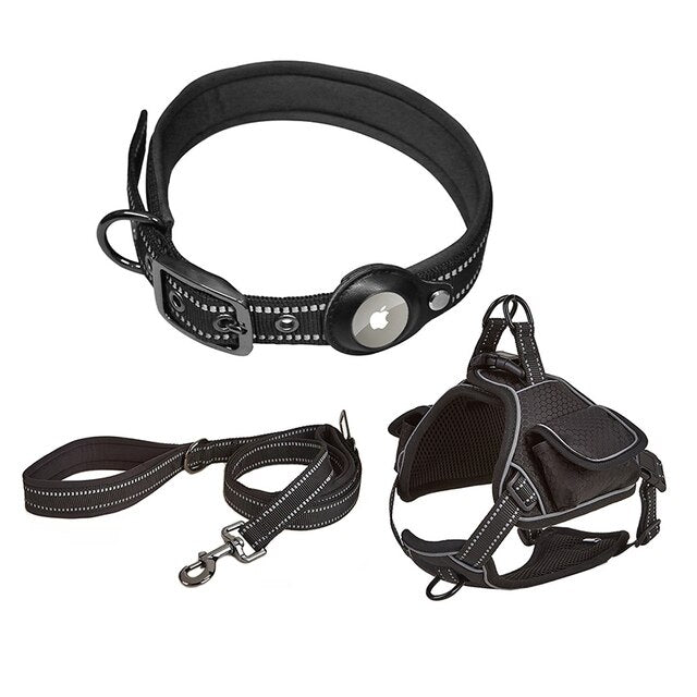 Airtag Pet Harness Safety Vest Set