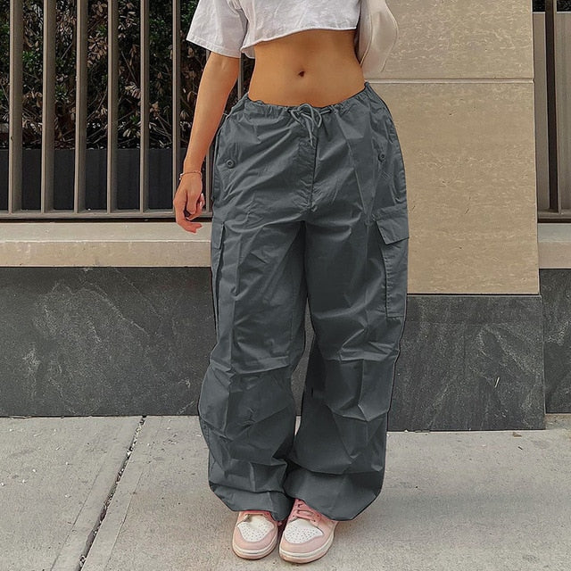Low Waist Button Denim Pants