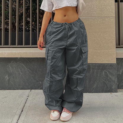 Low Waist Button Denim Pants