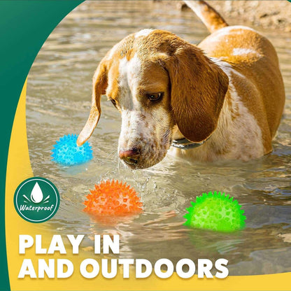 2.5” Squeaky Interactive Dog Balls for Puppy Teething Chew Toys for Small Dogs for Clean Teeth and Training.