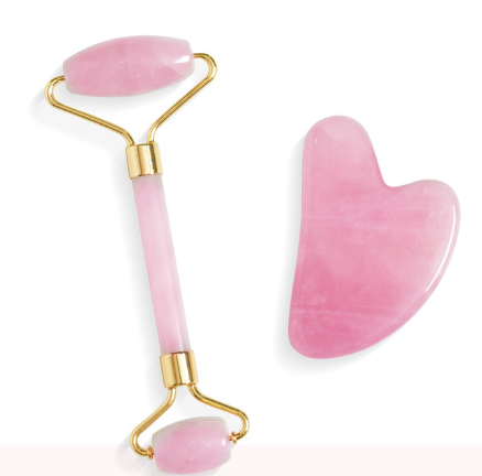 Rose Quartz Face Massage Roller