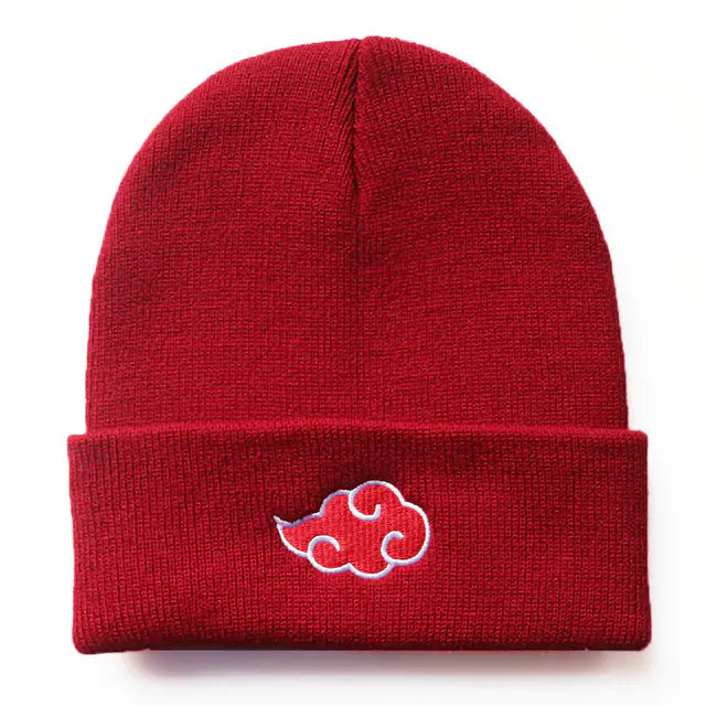 Akatsuki Red Cloud Knitted Beanie Hat
