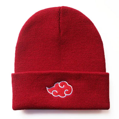 Akatsuki Red Cloud Knitted Beanie Hat