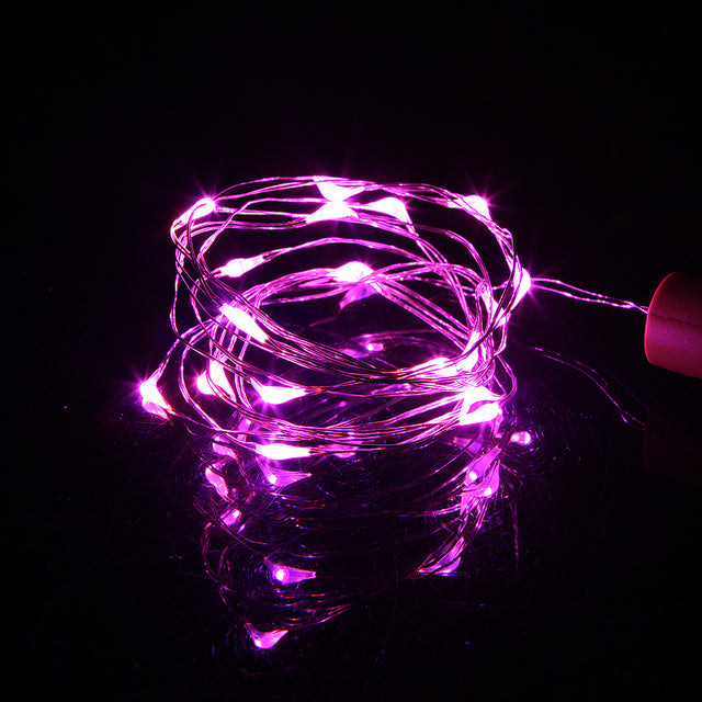 LED Wine Bottle Lights with Cork