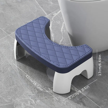 Slip Resistant Water-proof Potty Foot Stool Ergonomic Raised Footrest Stable Frame Household Washroom Auxiliary Tool Suitable Fo - Realm of Wonders