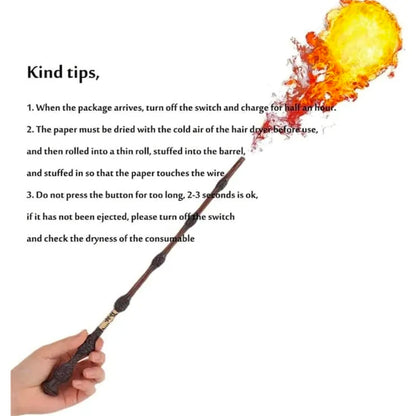 Harry Potter Magic Fireball Shooting Incendiary Wand - Accessories Included
