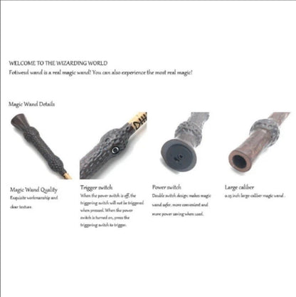 Harry Potter Magic Fireball Shooting Incendiary Wand - Accessories Included
