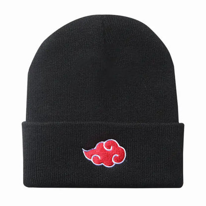 Akatsuki Red Cloud Knitted Beanie Hat