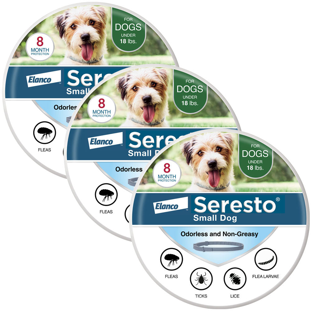 Seresto Small Dog Flea and Tick Collar for 8 Months Pest Prevention and Protection