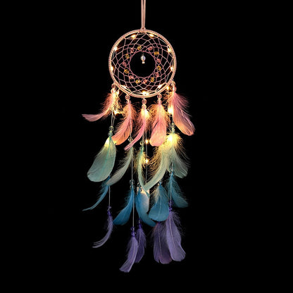 True Feather Dream Catcher w/ LEDs