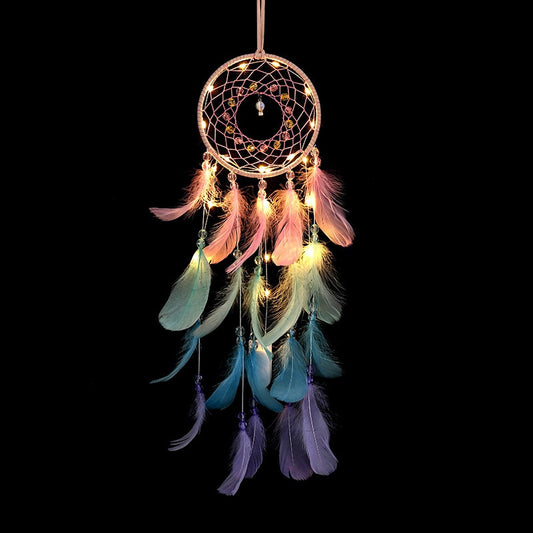 True Feather Dream Catcher w/ LEDs