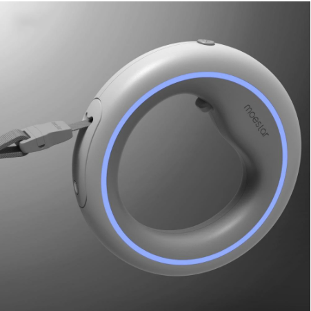 UFO Style LED Multicolor light up Retractable Pet Leash