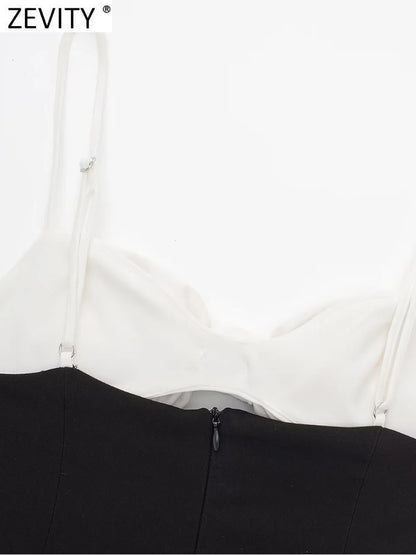 Bow Design White & Black Playsuits