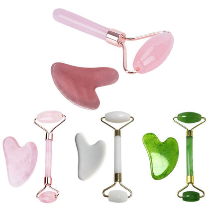 Rose Quartz Face Massage Roller