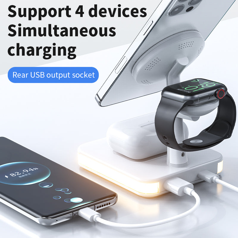 Magnetic Wireless Charging Stand with Light