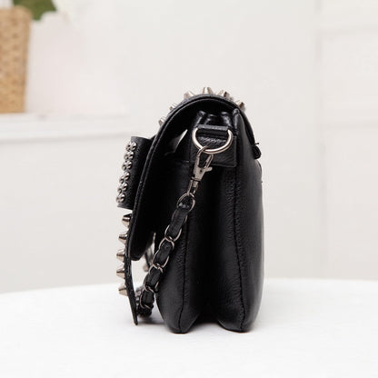 Spiked Women's Shoulder Bag