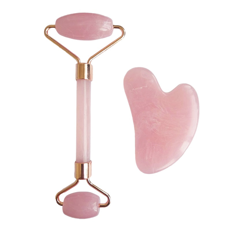 Rose Quartz Face Massage Roller