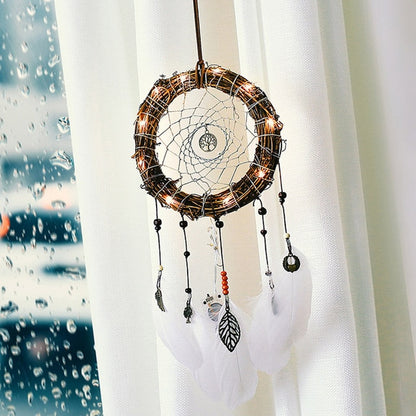 True Feather Dream Catcher w/ LEDs