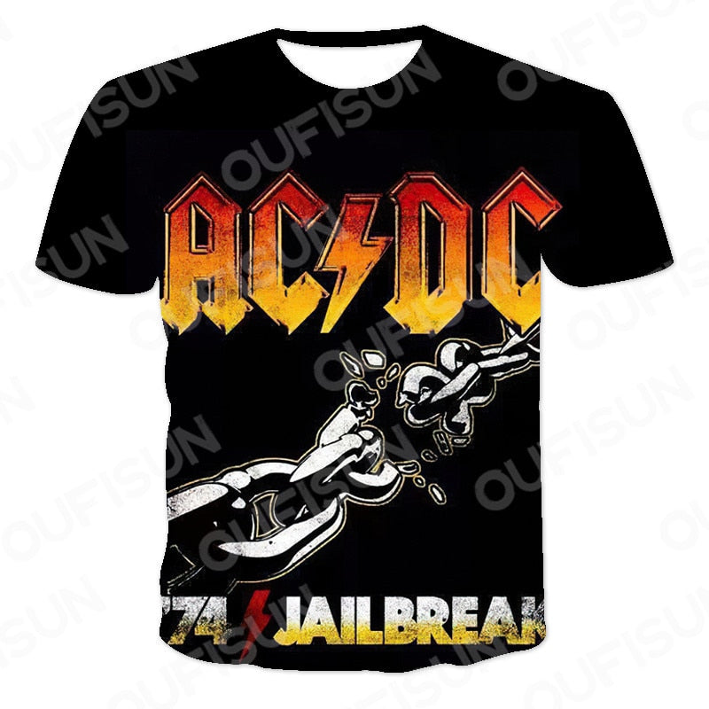 Voltage Vibes AC/DC Tee Pop