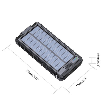 Solar Powered Energy Bank - 20000mAh Waterproof